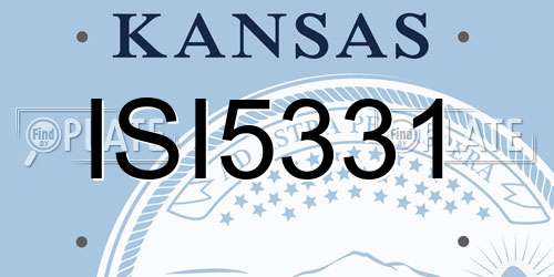 ISI5331 Kansas License Plate