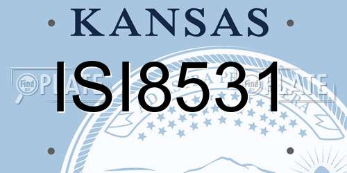 ISI8531 Kansas License Plate