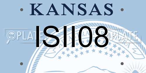ISII08 Kansas License Plate