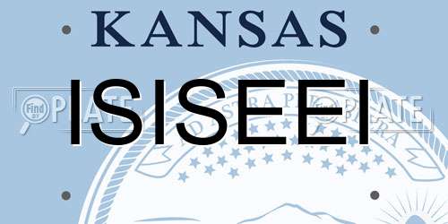 ISISEEI Kansas License Plate