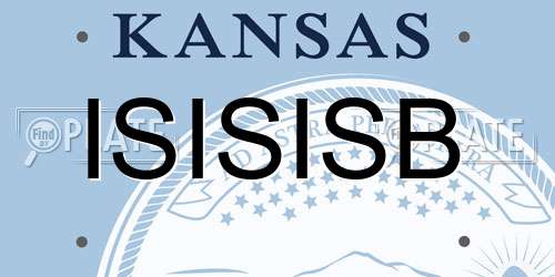 ISISISB Kansas License Plate