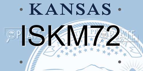 ISKM72 Kansas License Plate