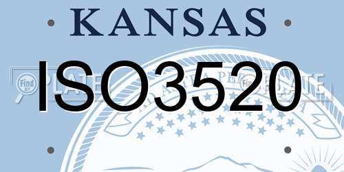 ISO3520 Kansas License Plate