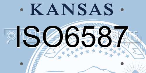 ISO6587 Kansas License Plate
