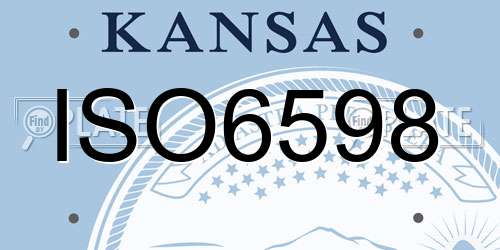 ISO6598 Kansas License Plate