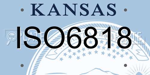 ISO6818 Kansas License Plate