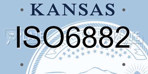 ISO6882 Kansas License Plate