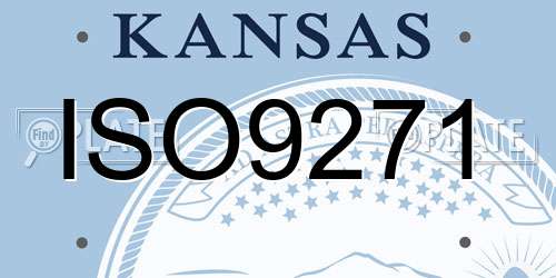 ISO9271 Kansas License Plate