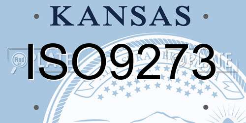 ISO9273 Kansas License Plate