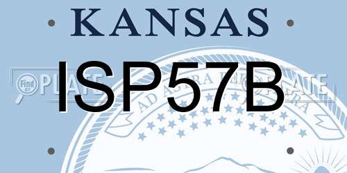 ISP57B Kansas License Plate