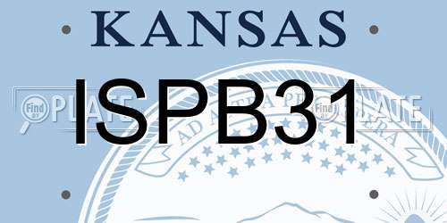 ISPB31 Kansas License Plate