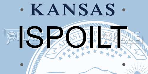 ISPOILT Kansas License Plate