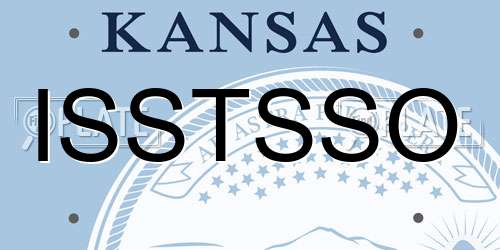 ISSTSSO Kansas License Plate