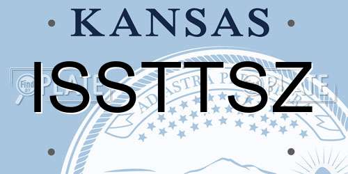 ISSTTSZ Kansas License Plate