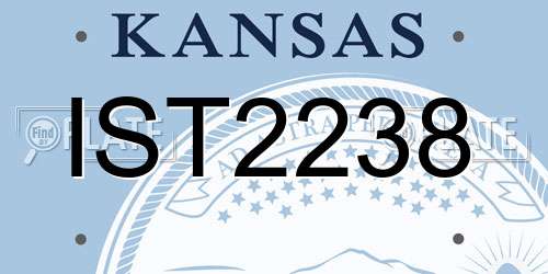 IST2238 Kansas License Plate