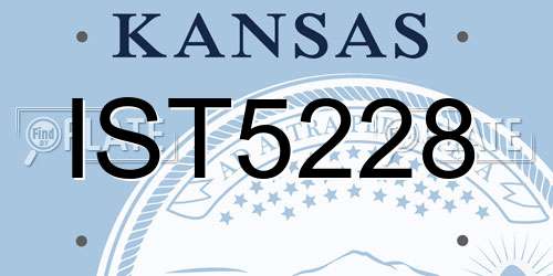 IST5228 Kansas License Plate