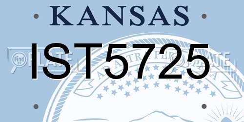 IST5725 Kansas License Plate