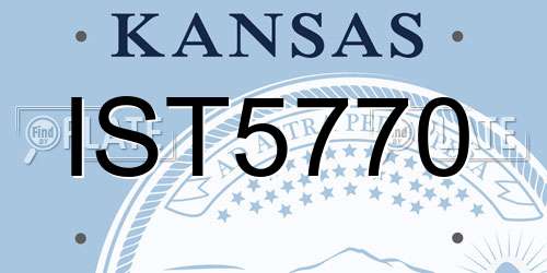 IST5770 Kansas License Plate