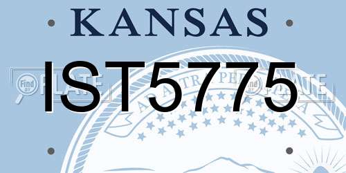 IST5775 Kansas License Plate