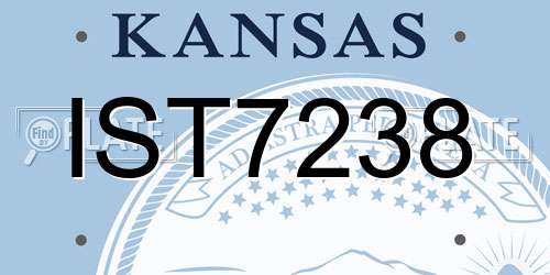IST7238 Kansas License Plate