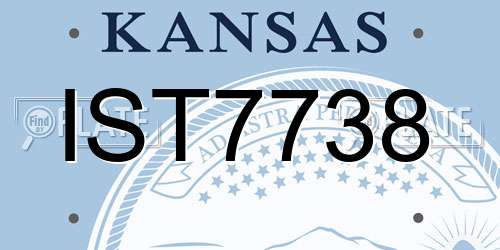 IST7738 Kansas License Plate