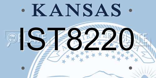 IST8220 Kansas License Plate