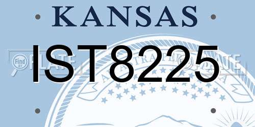 IST8225 Kansas License Plate