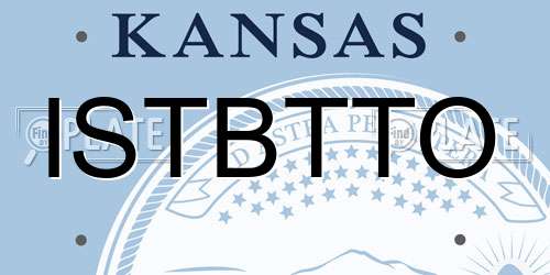 ISTBTTO Kansas License Plate