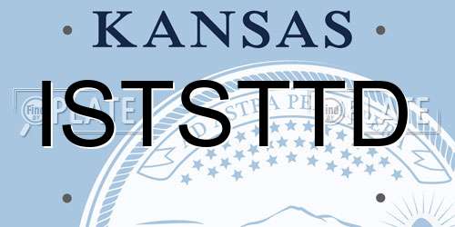 ISTSTTD Kansas License Plate