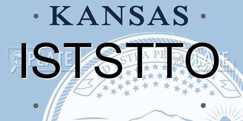 ISTSTTO Kansas License Plate