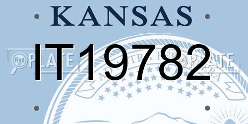 IT19782 Kansas License Plate