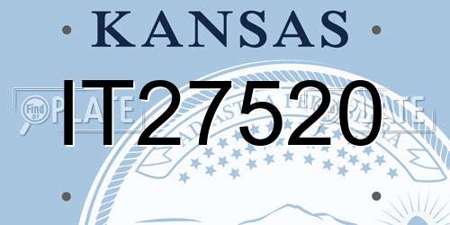 IT27520 Kansas License Plate