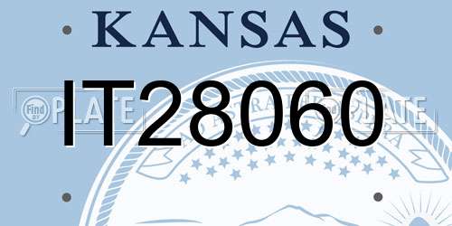 IT28060 Kansas License Plate