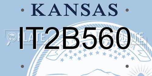 IT2B560 Kansas License Plate
