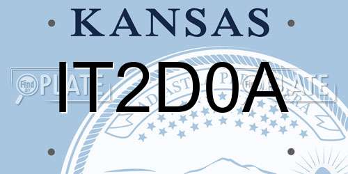 IT2D0A Kansas License Plate