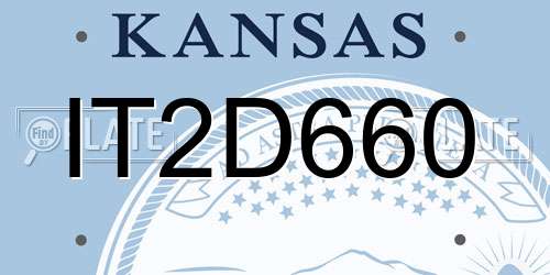 IT2D660 Kansas License Plate