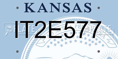 IT2E577 Kansas License Plate