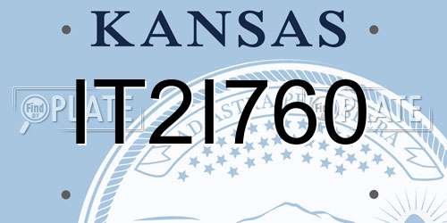 IT2I760 Kansas License Plate