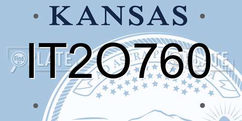 IT2O760 Kansas License Plate