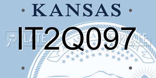 IT2Q097 Kansas License Plate