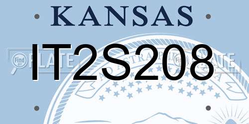 IT2S208 Kansas License Plate