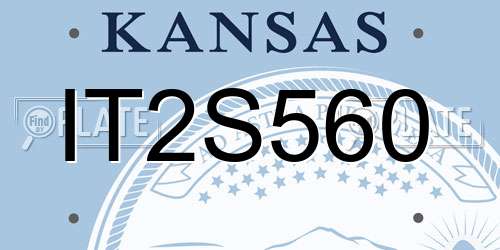 IT2S560 Kansas License Plate