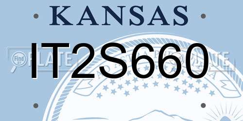 IT2S660 Kansas License Plate