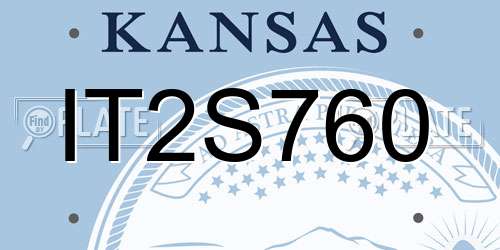 IT2S760 Kansas License Plate