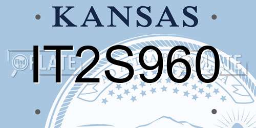 IT2S960 Kansas License Plate