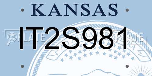 IT2S981 Kansas License Plate