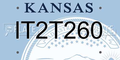 IT2T260 Kansas License Plate