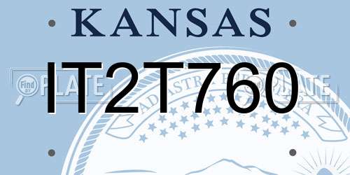 IT2T760 Kansas License Plate