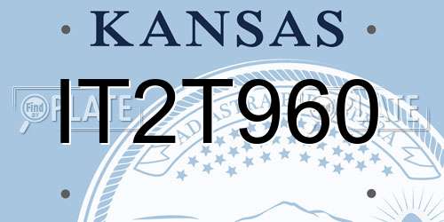 IT2T960 Kansas License Plate