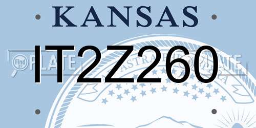 IT2Z260 Kansas License Plate